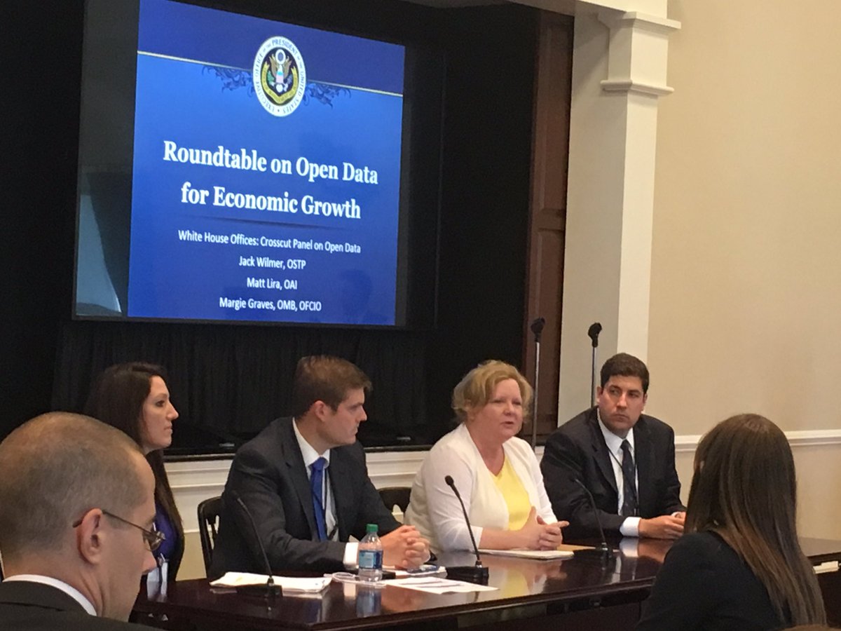 <a href="/WhiteHouse/">The White House</a> highlights economic value of #OpenData from gov; good to see the continued focus on data as public good