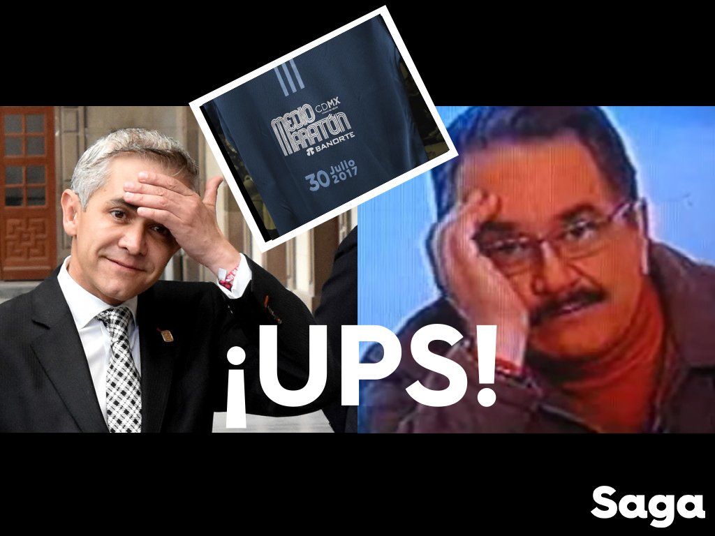 LaSagaOficial's tweet photo. 🔴 ¡UPS! 
Mancera hace un "Pedrito Sola" al decir: "Agradecemos a Bancomer", cuando el patrocinador oficial del #MedioMaratónCDMX es Banorte. https://t.co/4CGcVNcuOx