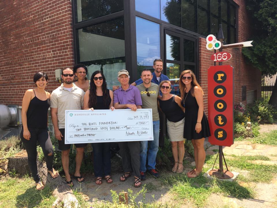RootsHummus's tweet photo. Congrats to our friends at @TheRootsFound on being the front runner at @avlaffiliates #PartyWithAPurpose! #community #education https://t.co/sKS7q1g6Lc