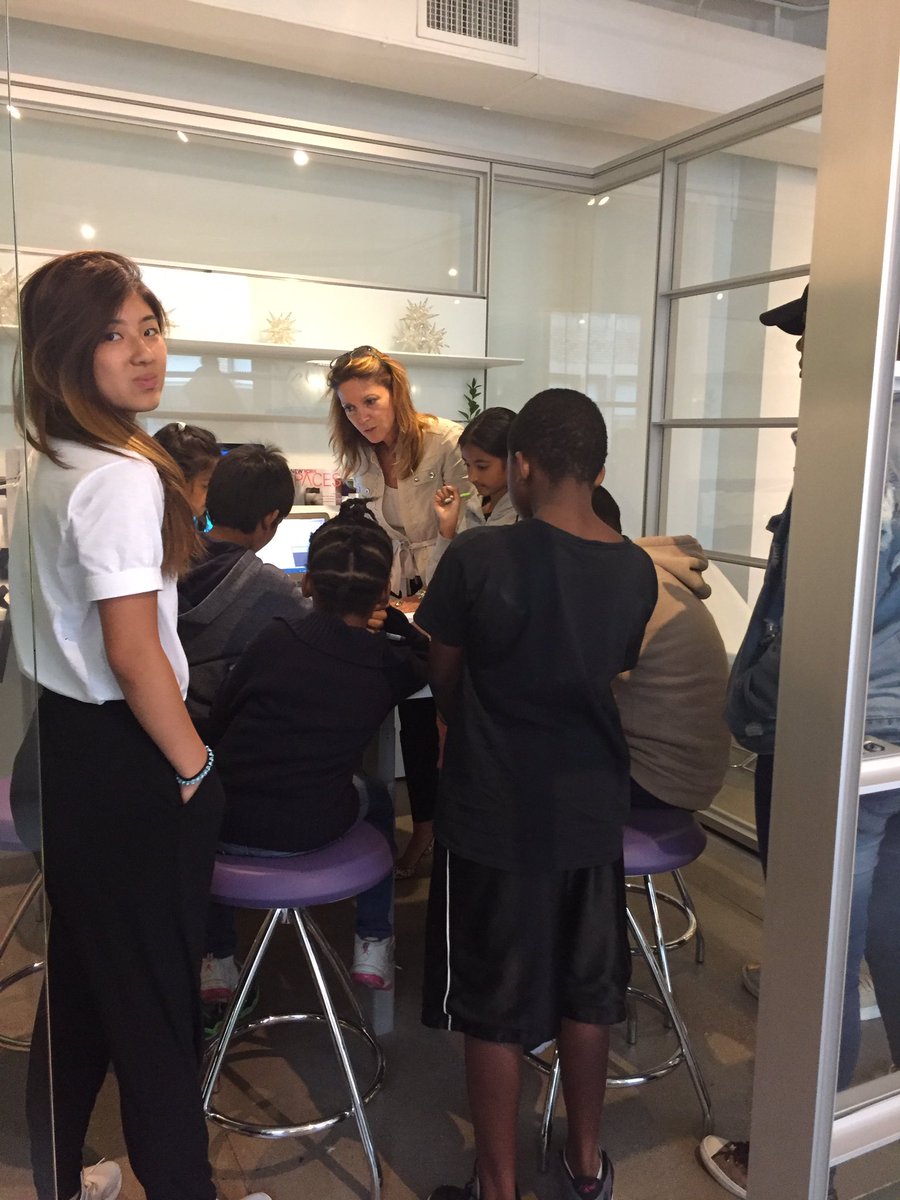 lmjamer's tweet photo. We absolutely LOVED hosting @PMPUSA at @DIRTT today! Watching students design their ideal classrooms in #VR = Magic! #ICEvr #Technology https://t.co/2NDYQooK7g