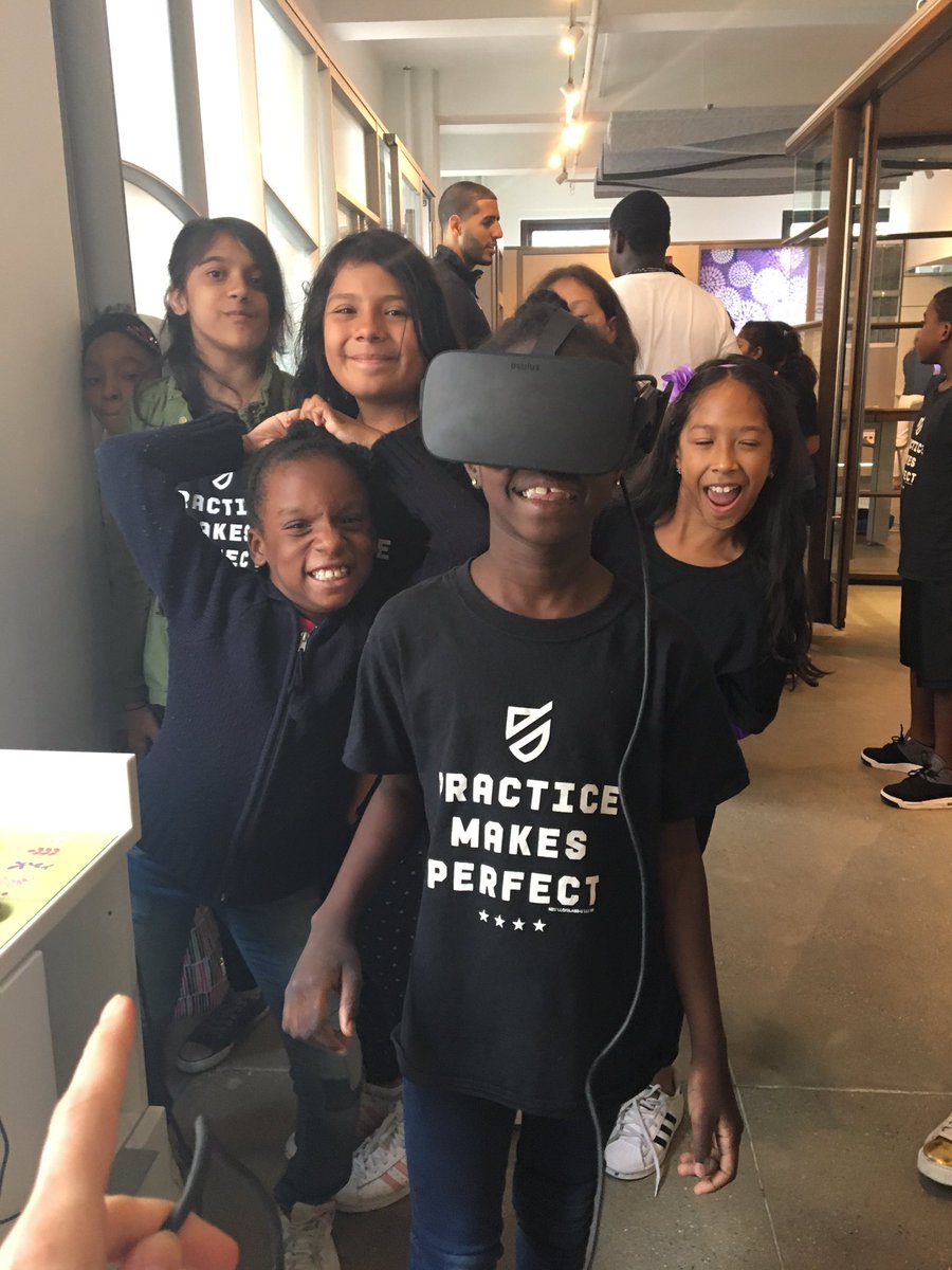 lmjamer's tweet photo. We absolutely LOVED hosting @PMPUSA at @DIRTT today! Watching students design their ideal classrooms in #VR = Magic! #ICEvr #Technology https://t.co/2NDYQooK7g