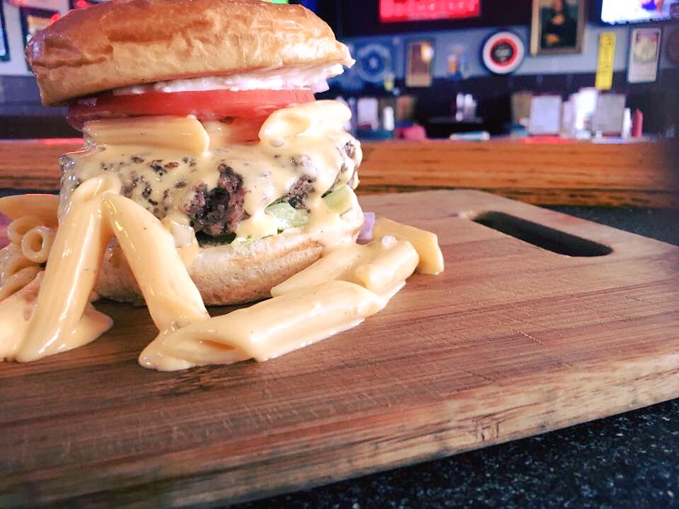 Tuesday's call for a JALAPEÑO MAC AND CHEESE BURGER! we'll see you tonight... we are open until 8! #mtsu #bestintheboro #yum #food