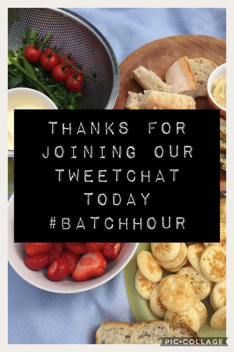 It was just super lovely to chat with you all #batchhour