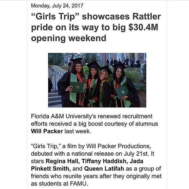 benewsfamu's tweet photo. Black Excellence ✊🏾🐍 Congratulations @willpowerpacker #FAMU #Rattlers #BEFAMU #HBCU #BlackExcellence #GirlsTrip https://t.co/3drje10KvO