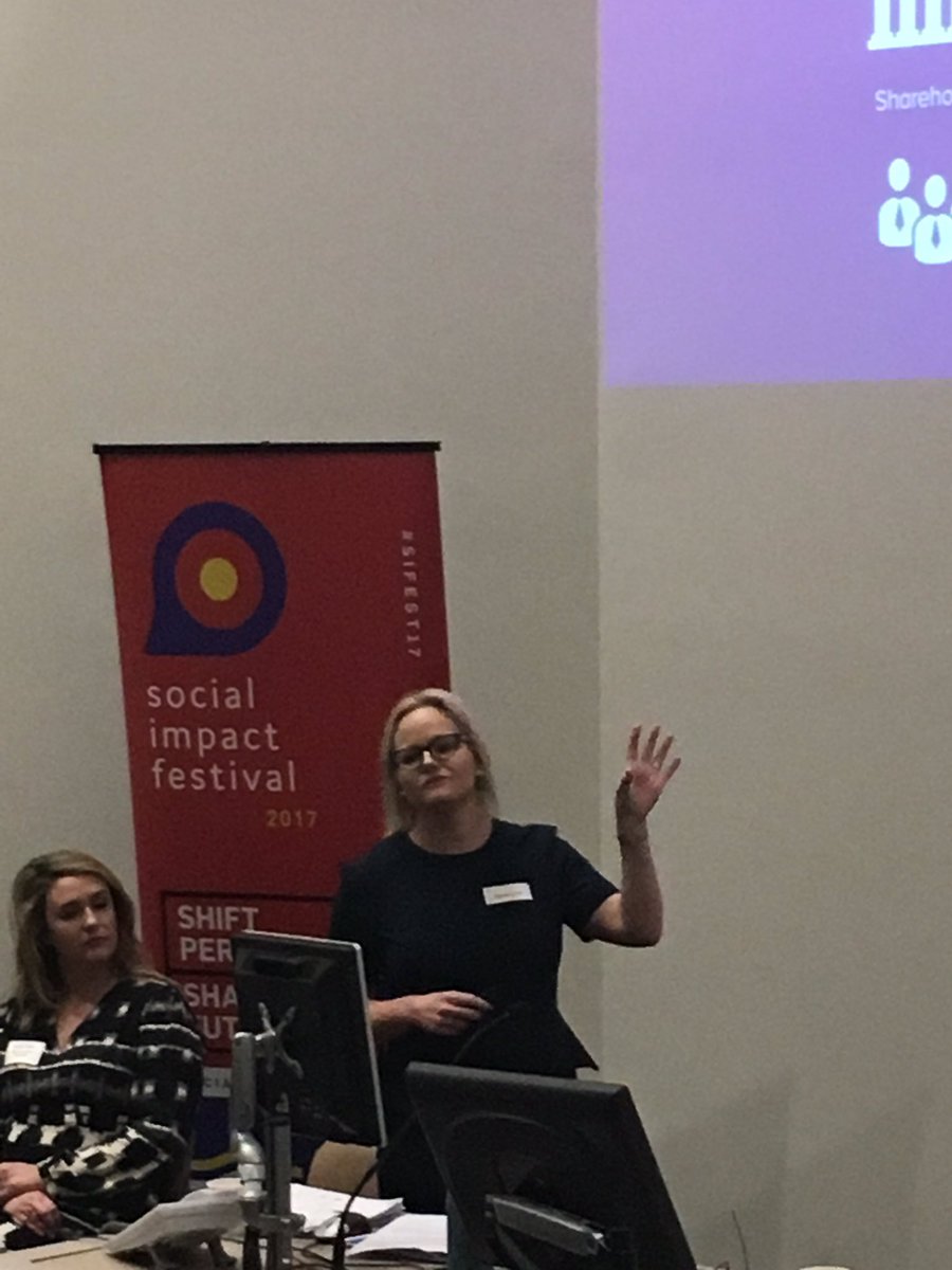 PFlatau's tweet photo. Great session on applying #sharedvalue in business with @AMarkBeyer @KatieVoss_WA @MCoelho_WA @wabusinessnews @BeyondBank #SIFest17 https://t.co/A1DId31oSX