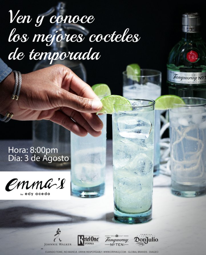 Deleita tu paladar con los cócteles de temporada de Emma's Restaurante