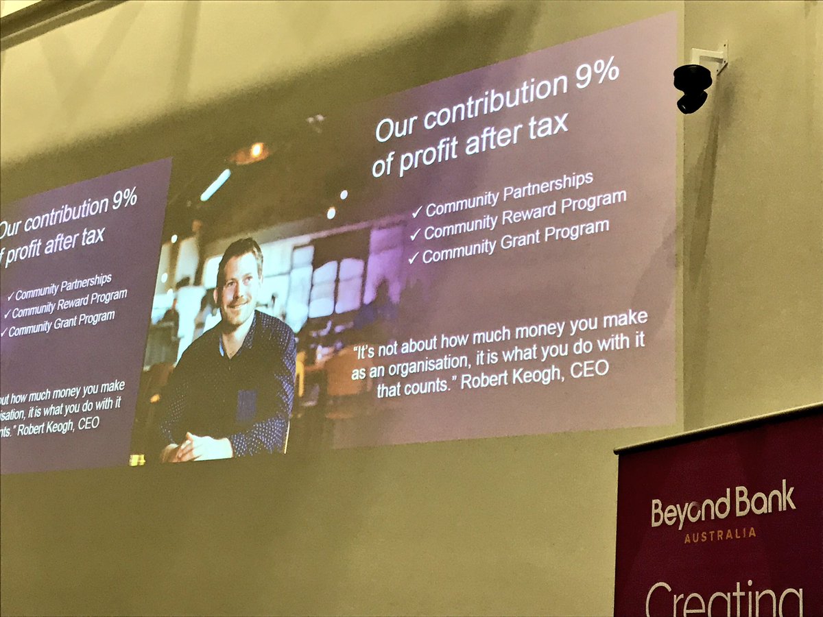 UWASocialImpact's tweet photo. @BeyondBank educating #SIFest17 audience about #values driven #banking @BCorpANZ @BCorporation #ImpactSchool #Place https://t.co/R09mAzkPbV