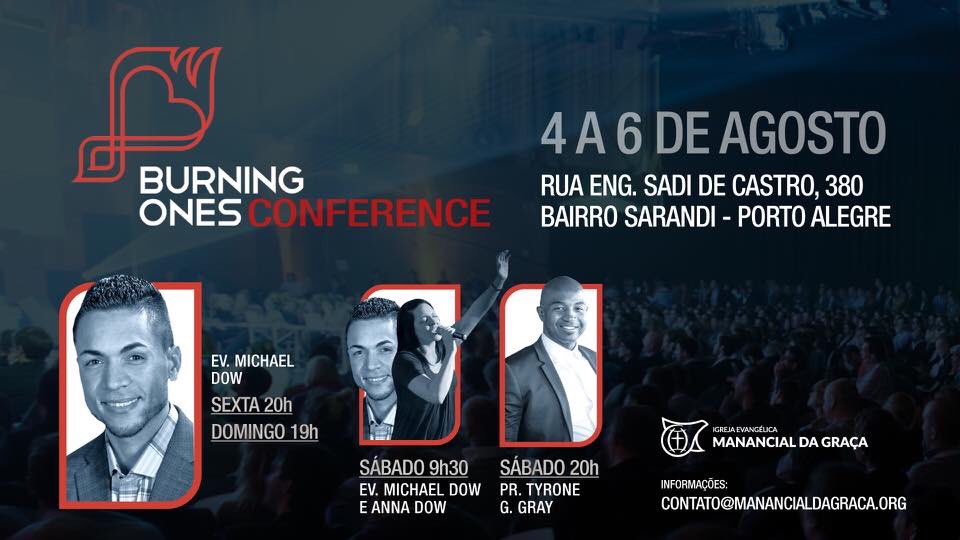 MichaelDow's tweet photo. Very first Burning Ones Conference next week in Brazil! Jesus be glorified! https://t.co/9VVCoiIQRk