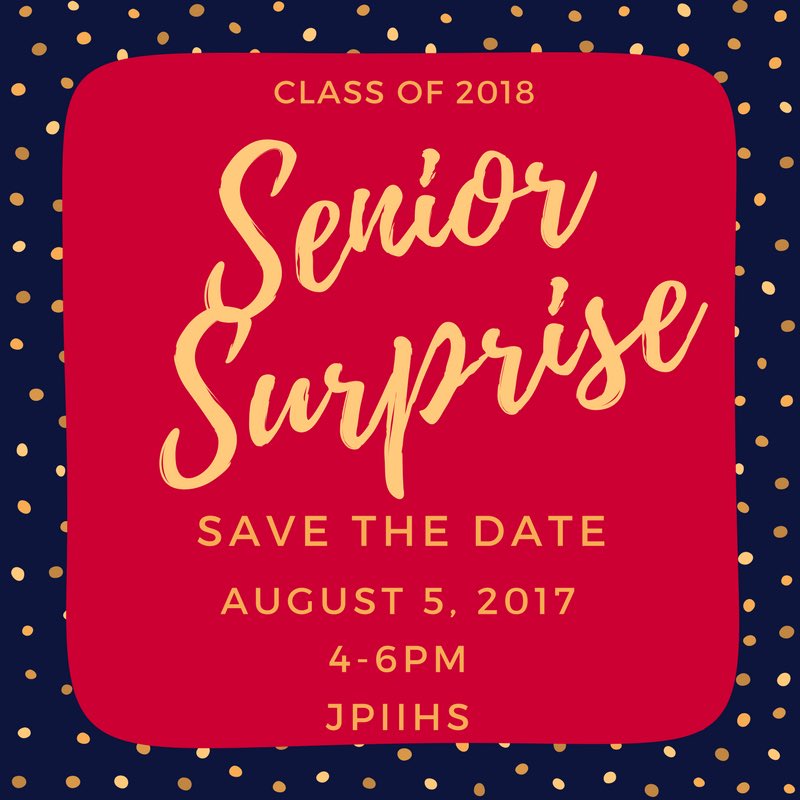 Senior surprise is coming up soon! Don't miss out on raffles, the dodgeball tournament and getting your senior parking spot!!