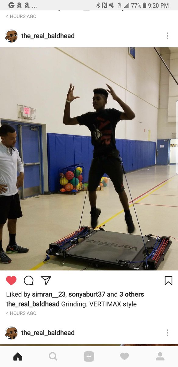 Shamerific's tweet photo. @Kamren_2022 always grinding, always striving to be better #vertimax #hegotups @DaRealBaldhead https://t.co/46PpVUczE6
