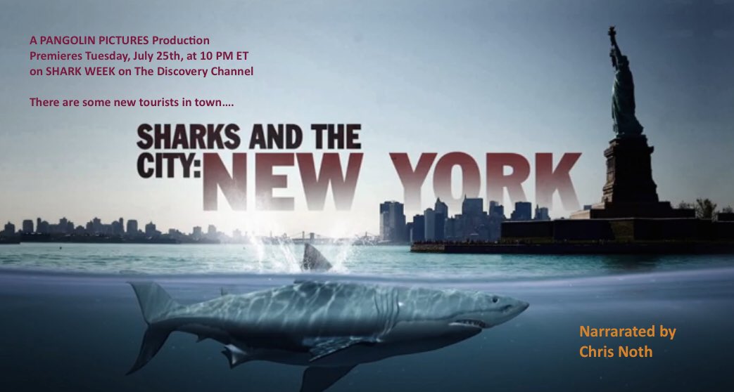 timmyodrone's tweet photo. Tune in to @SharkWeek tonight at 10pm to see my bro @TheSharkDoctor and I embark on an epic #newyork #shark adventure! https://t.co/afPCx9OmkD