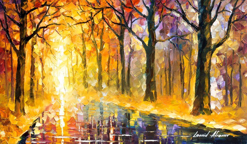 VIBRATIONS THAT NEVER END - PALETTE KNIFE Oil Painting On Canvas - 25"x15"
bit.ly/2uymUU4