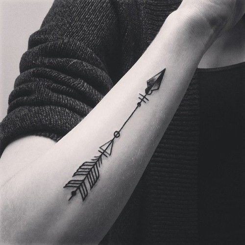 Share 91+ about geometric arrow tattoo latest .vn