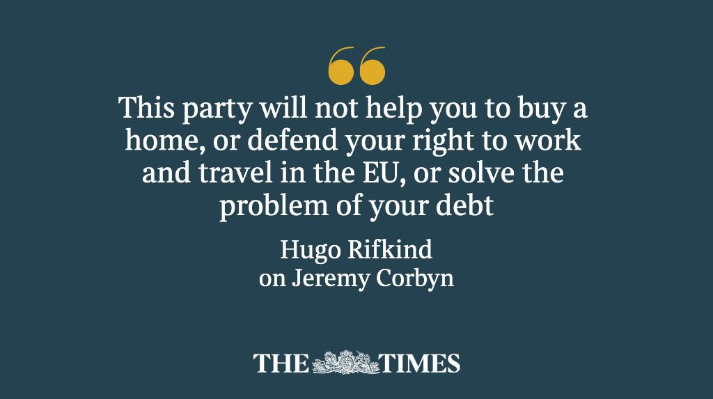 Whatever young people think, Labour is not going to help them buy a home or wipe out their debt – <a href="/hugorifkind/">Hugo Rifkind</a> thetim.es/2vFYRmp