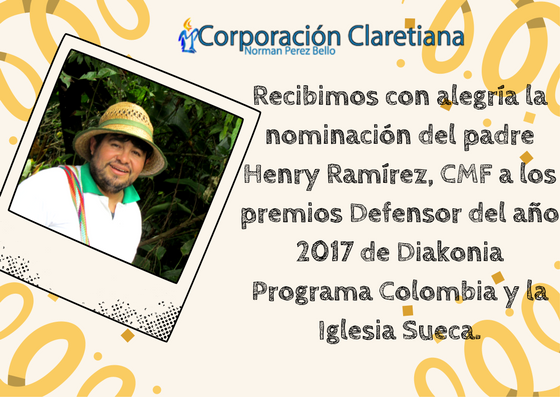 Corpoclaretiana's tweet photo. Este reconocimiento nos llena de orgullo y alienta el trabajo de la Corporación Claretiana NPB en defensa de la vida y el territorio. https://t.co/LJLBZji0zD