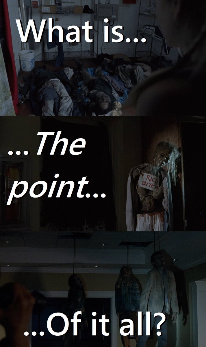 TheRu1es's tweet photo. What's the point of clinging to prejudices in a #ZombieApocalyps? Do people think they'll help?#FollowTHERULES https://t.co/gwArnN56ha https://t.co/8C9c4ssteY