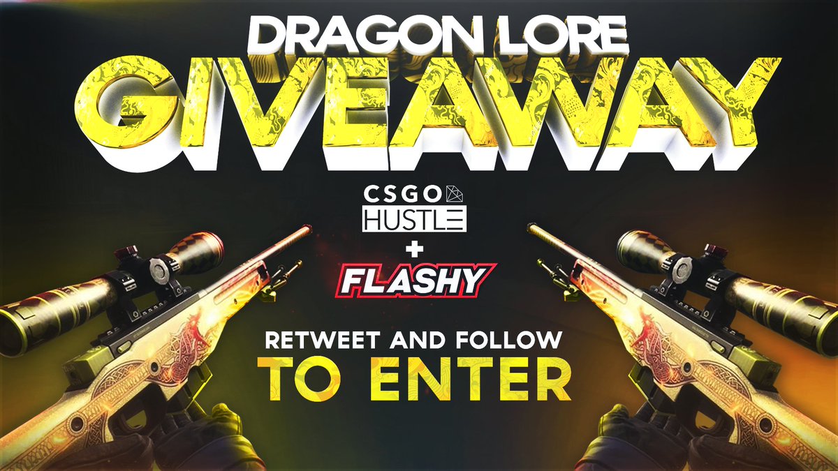 flashyflashycom's tweet photo. $2200 DRAGON LORE GIVEAWAY! FN

To win:
✔️ RETWEET
✔️ Follow us &amp; @csgo_hustle 
✔️ Visit: https://t.co/Fonu6EuBpu
✔️ Tag A Friend

10 Days https://t.co/6PZqKYC3CG