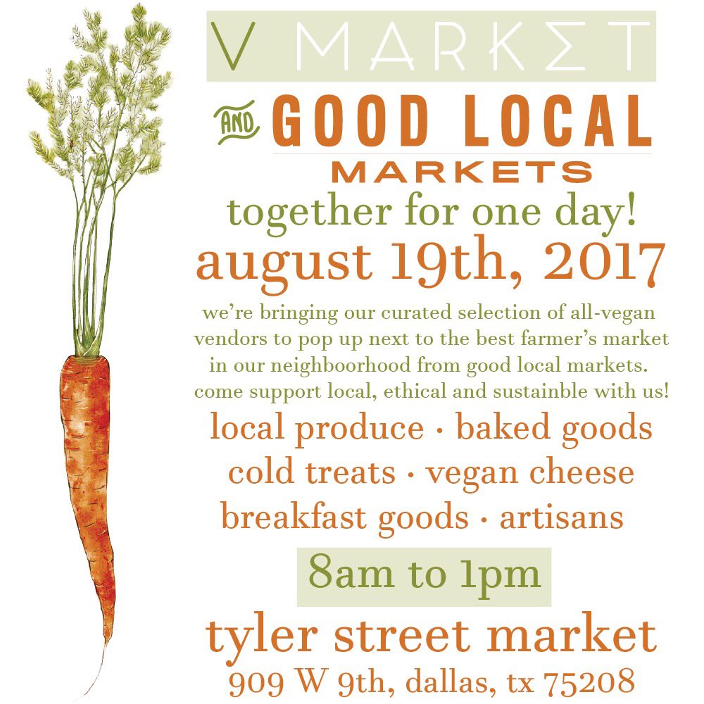 amityothomas's tweet image. Save the date for @GLMarkets   collaboration with V Market Aug. 19 at Tyler Street 8-1