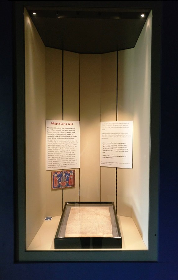 HFDMagnaCarta's tweet photo. The 1217 #Hereford #Cathedral #MagnaCarta is displayed in our #Law #Life &amp; #Landscape #exhibition. #ForestCharter 800 #HenryIII #13thcentury https://t.co/O72eGaCg66