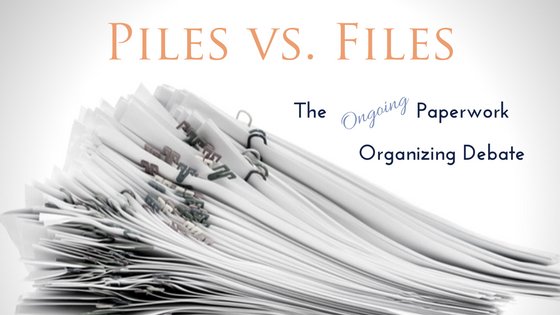 ErinEWells's tweet image. Paper Clutter: Piles vs. Files Debate #workspace #fileorganizing #organizingpaperwork bit.ly/2bjrNdq