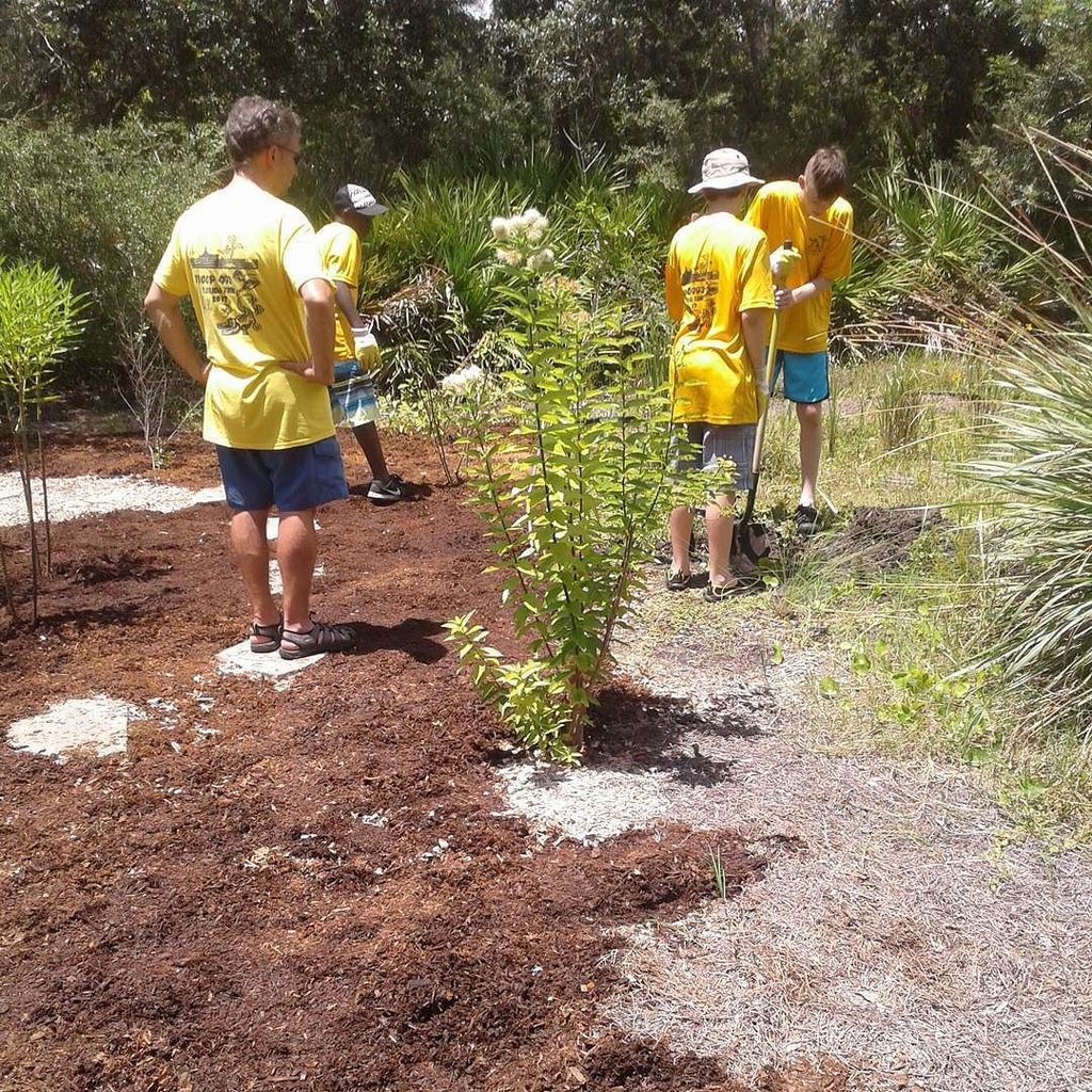jlholahan's tweet photo. Service project. Spread mulch and plant a tree. #493trooptrek https://t.co/jomtO3eu96 https://t.co/P9yihlxAPY