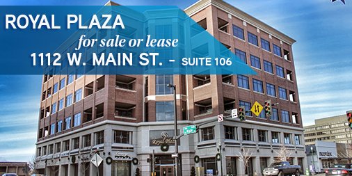 ColliersIdaho's tweet photo. Ste. 106 is available #forsaleorlease in Royal Plaza. This 2,730 SF bldg. is in @DowntownBoise! #TenantTuesday https://t.co/P6eHgBk9Dc https://t.co/QpxlU6iOUi