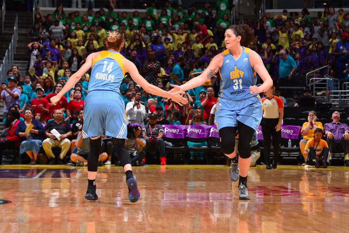 chicagosky's tweet photo. Here are tonight's #SkyStarters 💙🏀💛

@Sloot22 - G
@alliequigley - G
@tyoung11 - F
@JayBreland - F
@bigmamastef - C

#RIseUp https://t.co/WbNypamGl4
