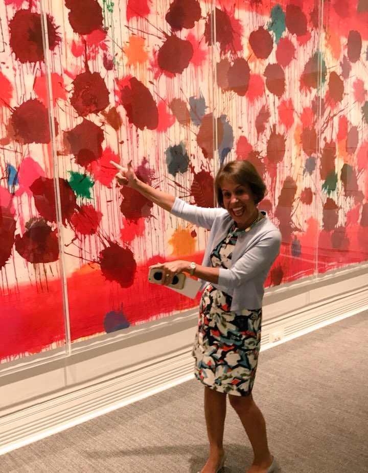 AcklandArt's tweet photo. .@ChancellorFolt loves "As Time Goes By" by Howard Hodgkin #artseverywhereunc https://t.co/U4aav8NoIc