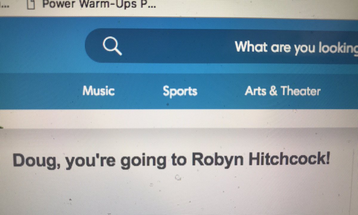 Ticketmaster makes <a href="/RobynHitchcock/">Robyn Hitchcock</a> sound like a destination. Anyway can't wait for the St. Louis gig <a href="/DuckRoom/">Duck Room</a>