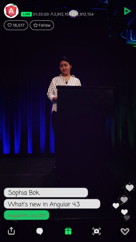 AngularNYC's tweet image. Sophia Bok on the new Angular 4.3 update #AngularNYC