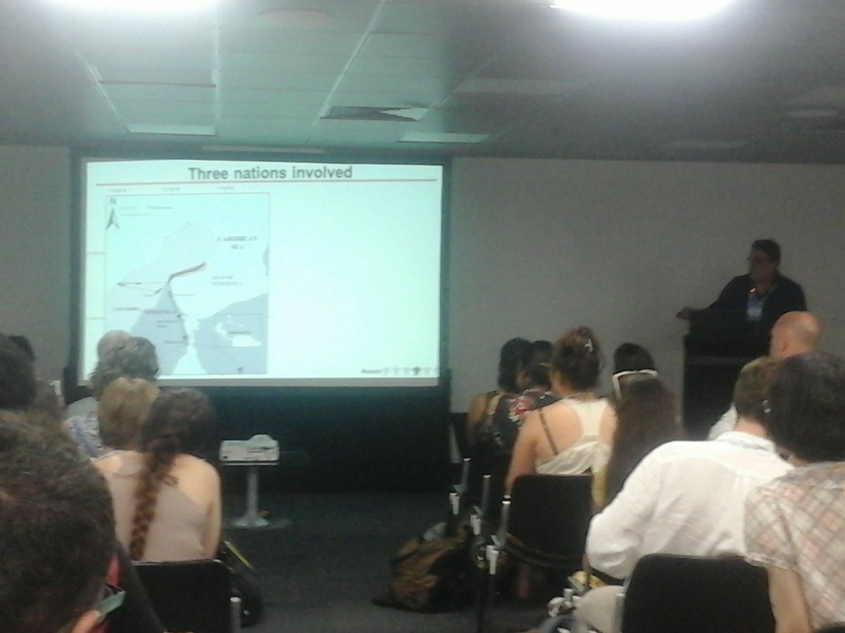 Muy buena charla sobre el valoración, uso y conservación de las tortugas marinas en nuestra Guajira en el #ICCB2017 #ICCB2017equity