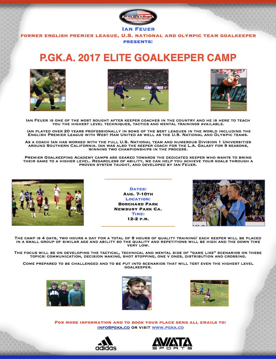 pgkadaily's tweet photo. Ian Feuer GK camp! Aug 7-10th in Southern California. For more info please visit https://t.co/V0IdT0BdBa https://t.co/BJmh5jUpHp