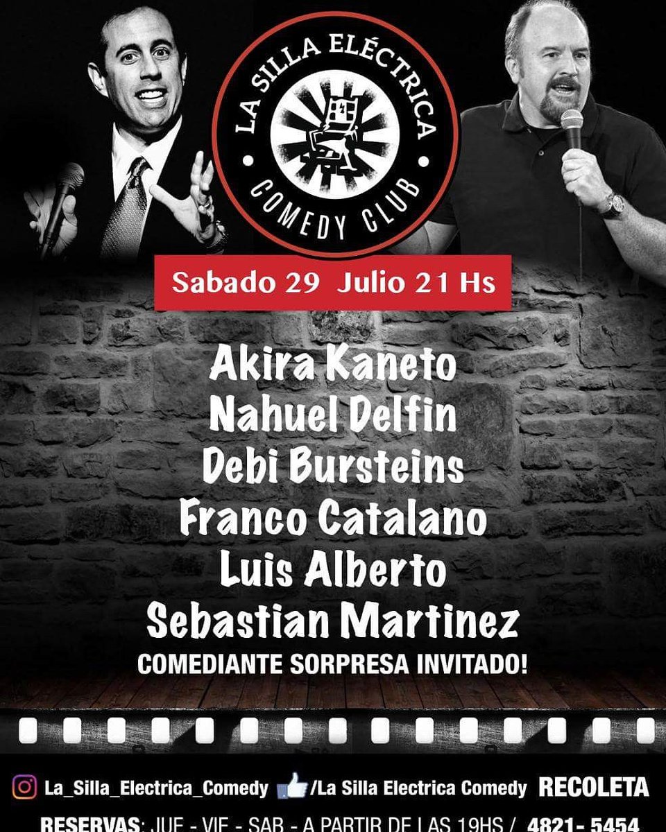 lbcomedy7's tweet photo. Este sabado #29Julio te esperamos en #Recoleta para cagarnos de la risa a partir de las 21hs. Escribeme y te guardo un lugar #bsas #standup https://t.co/nf4fkMhsUC