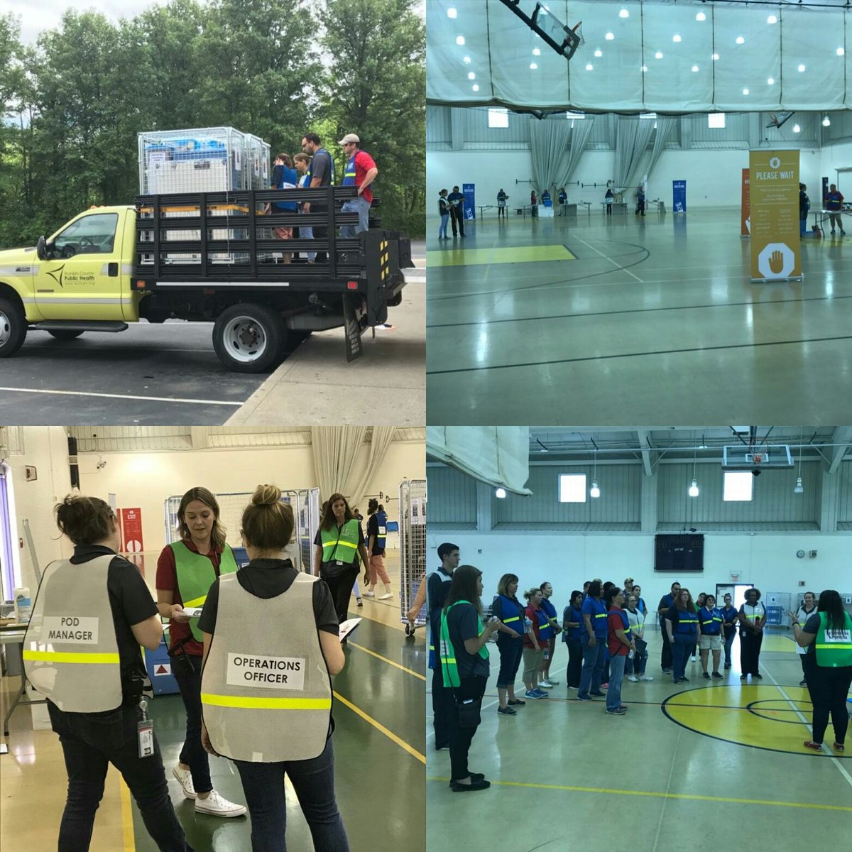 FC_PublicHealth's tweet photo. Some of our staff &amp; @FCandCMRC spent the afternoon conducting an emergency drill. These drills help us prepare for real emergencies. #epprep https://t.co/ZksYE7BPOy