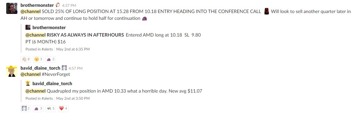 AllStar_Trading's tweet photo. #AllStarTradingTeam admins alerted $AMD as a long hold in early May. Send us an email if you'd like to join our community on a FREE trial! https://t.co/MHjw1AL7BA