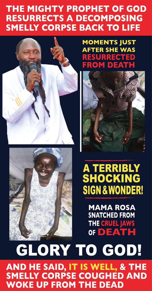 Prophet_DrOwuor's tweet photo. #ProphetDrOwuor RESURRECTS A DEAD CORPSE, 
MAMA ROSA IN CHEPARTEN VILLAGE, WEST POKOT IN KENYA.
@TrendingGospel @KTNNews @ntvkenya @CNN @BBC https://t.co/0udat9y1nw