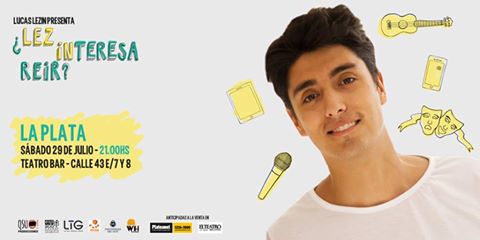 PayanaEventos's tweet photo. #Mañana hacemos el #UltimoSorteo para ver al gran @lucaslezin el sábado en el @ELTEATROBARLP #LaPlata. Para participar Dale RT y seguinos!😀🎤 https://t.co/hBxAzyrpCO
