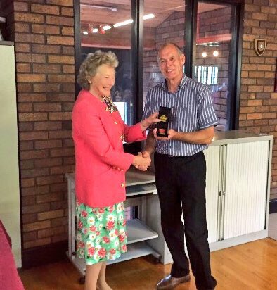 WelshpoolFire's tweet photo. After first wearing his tunic in 1978 FF Greatrex from Welshpool STN is picking up his long service medal after 39yrs service for @mawwfire https://t.co/pGkBU3VvQU
