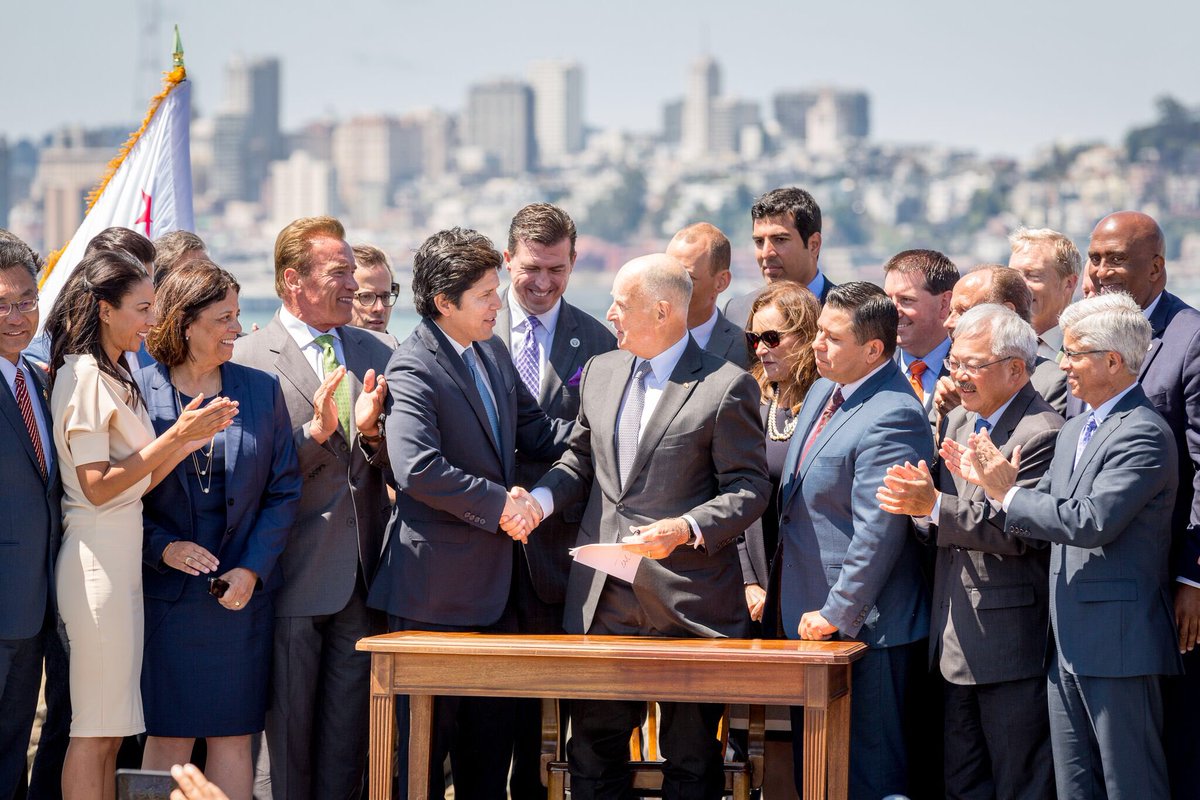 In California we negotiate, we legislate, we govern like adults across party lines &amp; move an agenda forward that advances our great state.