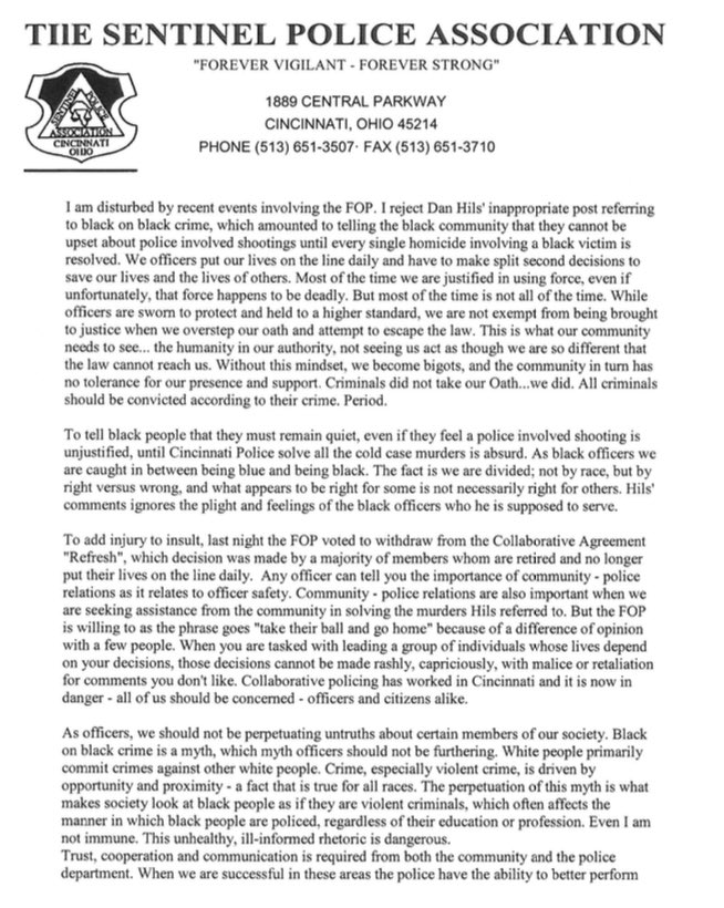 IAmAlexisRogers's tweet image. Sentinel Police says it&apos;s disturbed by FOP &amp;amp; calls for &quot;need to address &amp;amp; proper &amp;amp; sometimes illegal policing&quot; before another #TensingTrial