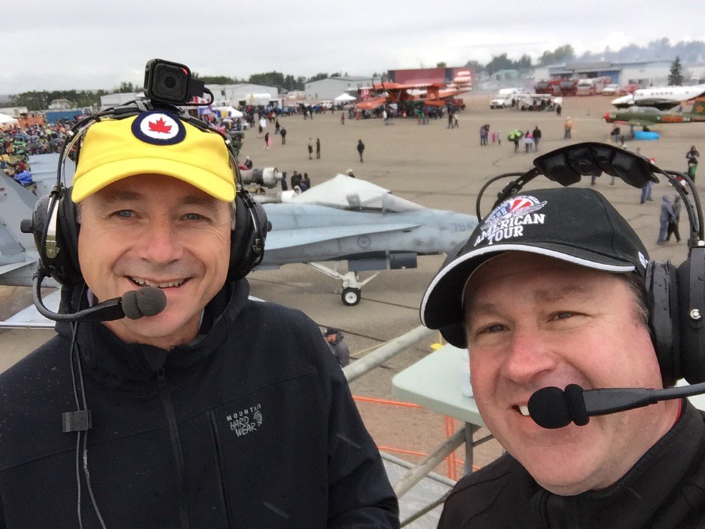 Amazing day at the <a href="/FSJAirShow/">Fort St John Airshow</a> with Airboss Lyle Holbrook honoured to be part of Dar Hamre's 25th show C U @icashq
