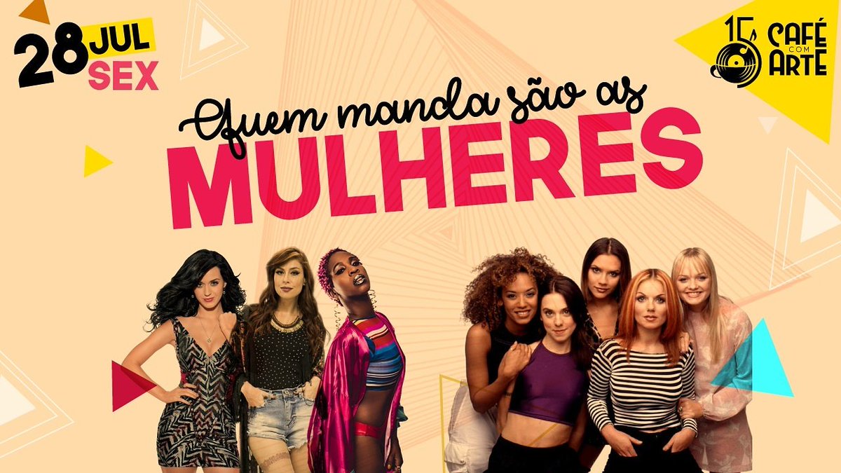 cafecomartepa's tweet photo. Nessa última sexta de julho tem a #QMSAM, e tu já sabes, aqui só toca músicas com vocal feminino!!! ✊👸💃
🎟️ Ingressos antecipados: R$20 https://t.co/A30kvQaI6V