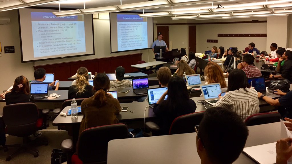 brucebach's tweet image. Thanks to John Harrison - CEO of @MugClubs - for speaking to my @PaceUniversity #Entrepreneurship class from @EMLYON_GEP