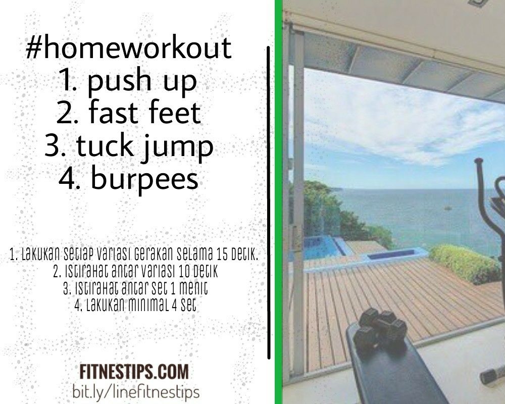 Menu HIIT kamu hari ini. Finish it.