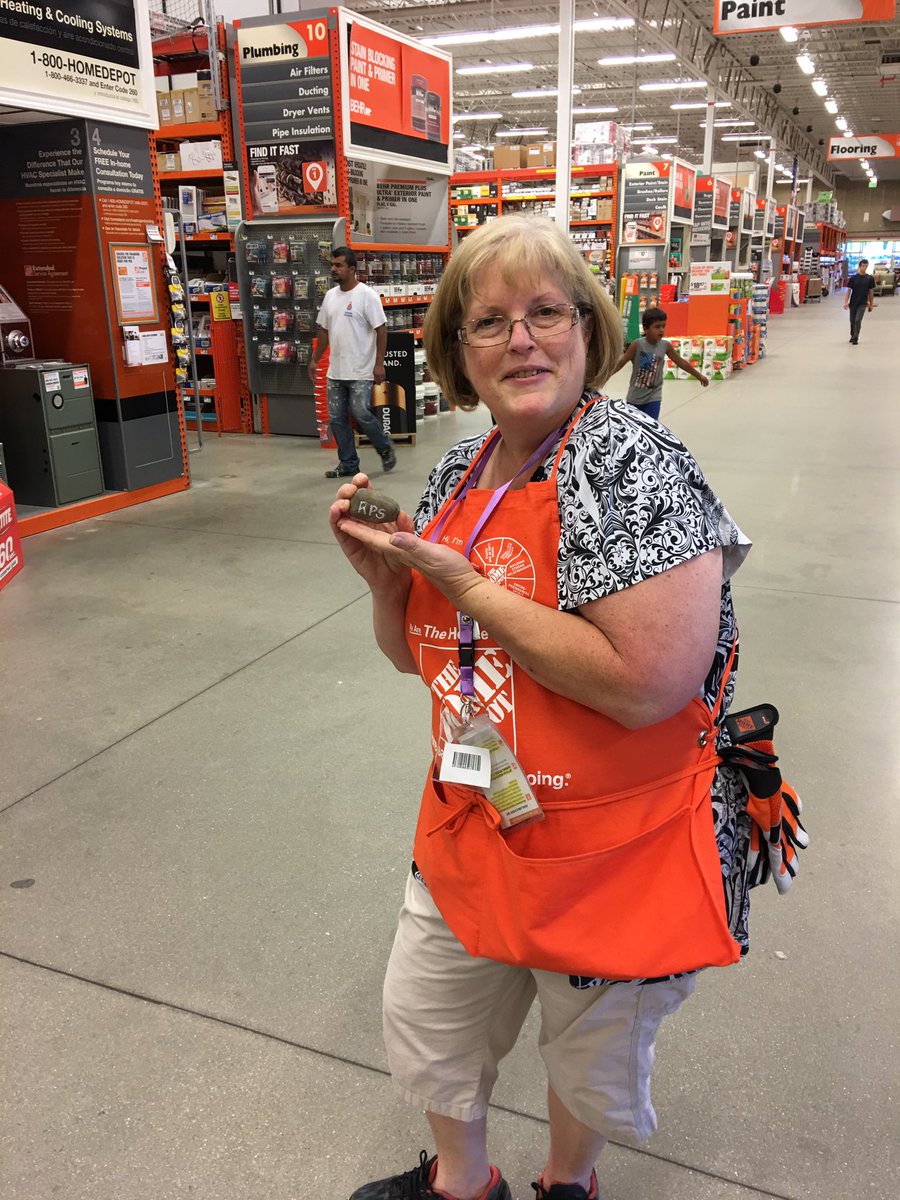 Home Depot 3486 (@hd3486) on Twitter photo Cashier Sue won the rock from Shannon ! Rock, paper, scissors! <a href="/CianciFran/">Frances Cianci</a> <a href="/SWhitehouse264/">Scott Whitehouse</a> Cashier Sue won the rock from Shannon ! Rock, paper, scissors! <a href="/CianciFran/">Frances Cianci</a> <a href="/SWhitehouse264/">Scott Whitehouse</a>