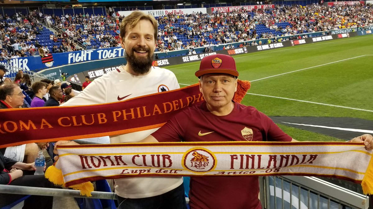 Philly and Finland up in here! #Romatour #RomaTottenham #ASRoma