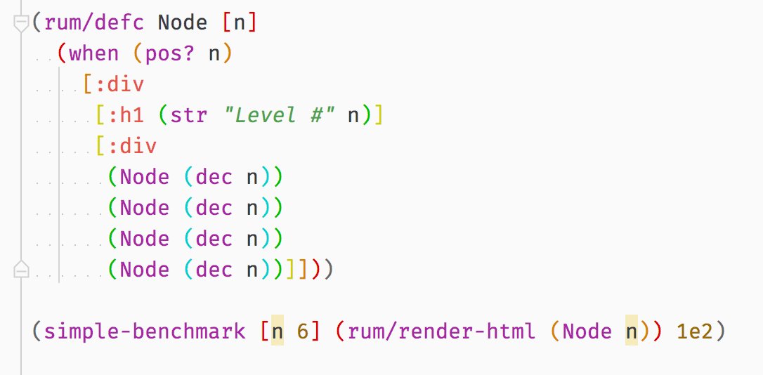 roman01la's tweet image. Server side rendering React
JavaScript/Node: ~260ms
Clojure/JVM: ~10ms
🤔