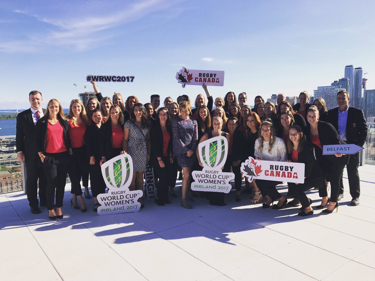 KateBeirness's tweet photo. Good luck to these incredible women heading to Ireland for the World Cup!!! Let's go CANADA 🇨🇦 @rugbycanada #bringit #wrwc2017 https://t.co/USYSCbadQD