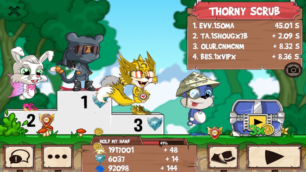 1SOMAx's tweet photo. I just beat a golden fox! #funrun2 #1SHOUGX7B #CNMCNM #1XVIPX https://t.co/4CTy2oyLj0