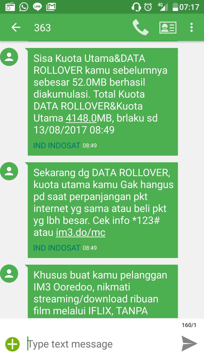 tresnaram's tweet photo. @IndosatCare pagi, kenapa pulsa saya ke tarik utk internet. Pdhl masa aktif internet sy smp 13/8/2017, tlg solusiny. Terima kasih https://t.co/rmmYJtAWLz